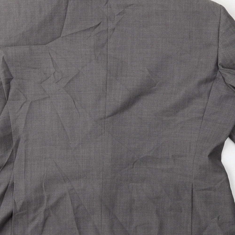 Mens UK Size 42 Topman Regular Grey Suit Jacket