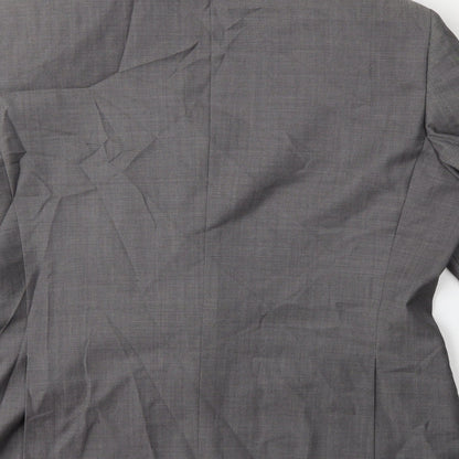 Mens UK Size 42 Topman Regular Grey Suit Jacket