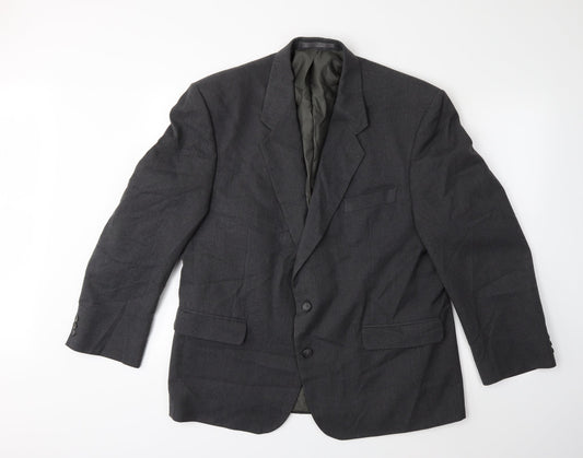 Mens UK Size 46 Preworn Regular Grey Suit Jacket
