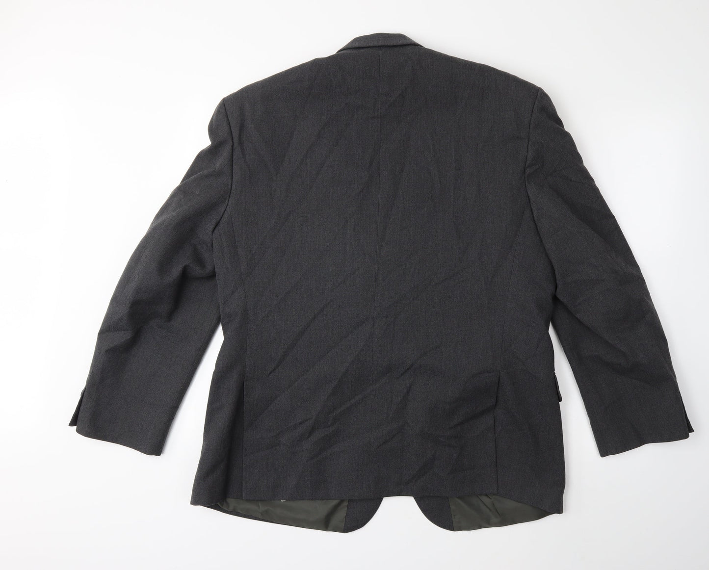 Mens UK Size 46 Preworn Regular Grey Suit Jacket