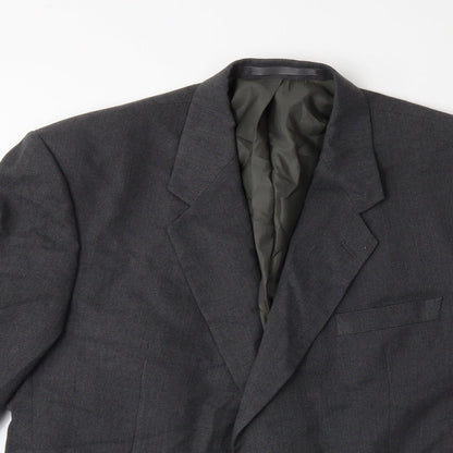 Mens UK Size 46 Preworn Regular Grey Suit Jacket
