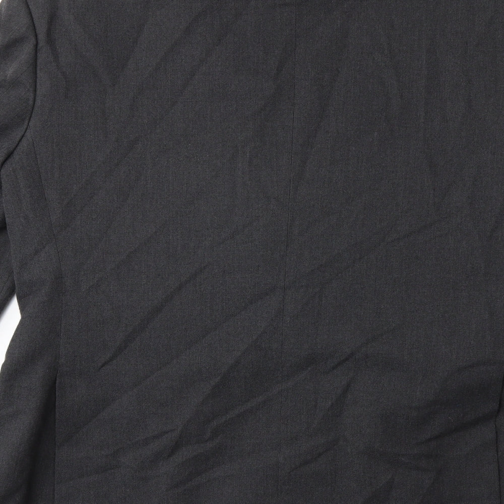 Mens UK Size 46 Preworn Regular Grey Suit Jacket