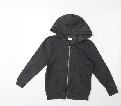 F&F Boys Grey   Full Zip Hoodie Size 9-10 Years