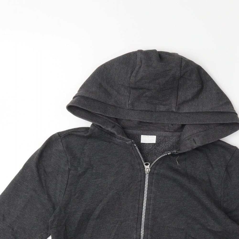 F&F Boys Grey   Full Zip Hoodie Size 9-10 Years