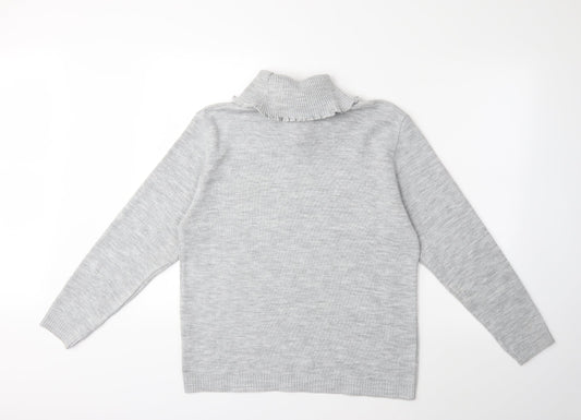 Beaumonde Womens Grey  Knit Pullover Jumper Size L