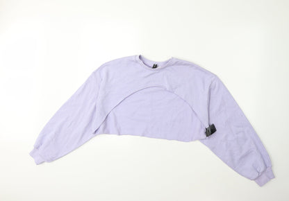 H&M Womens Purple   Pullover Sweatshirt Size S