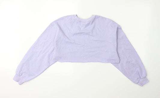 H&M Womens Purple   Pullover Sweatshirt Size S