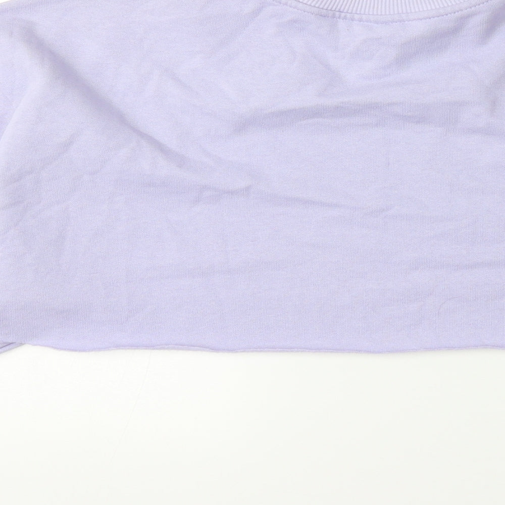 H&M Womens Purple   Pullover Sweatshirt Size S
