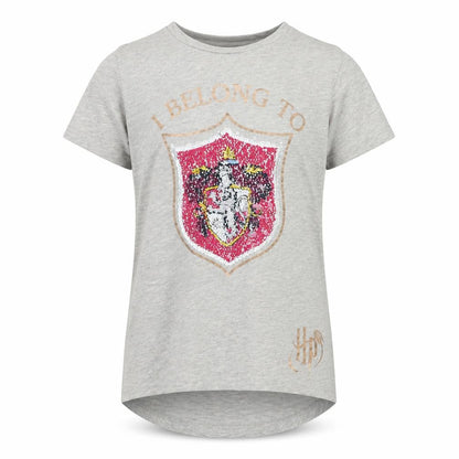 Primark Girls Grey Animal Print  Basic T-Shirt Size 10-11 Years