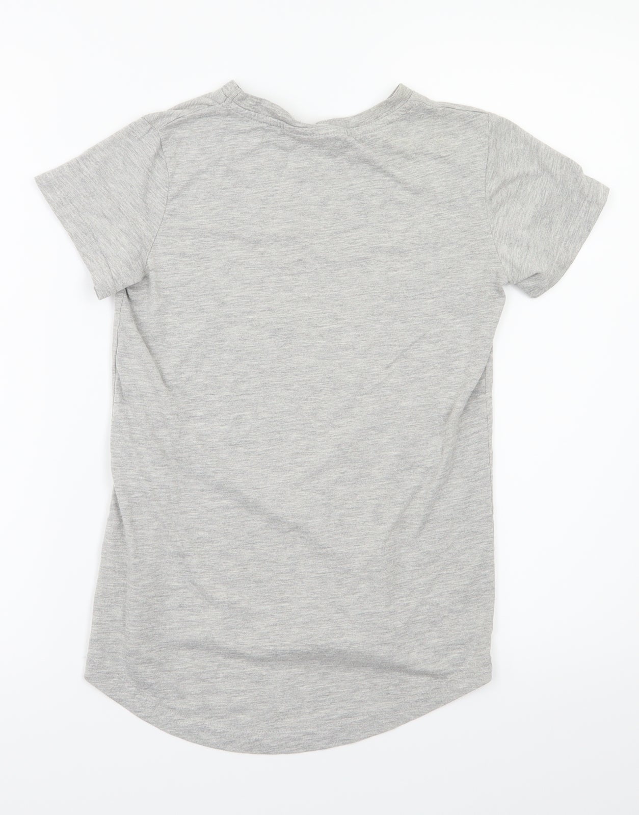 Primark Girls Grey Animal Print  Basic T-Shirt Size 10-11 Years