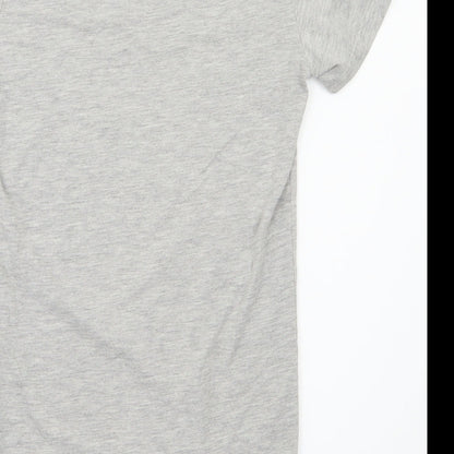 Primark Girls Grey Animal Print  Basic T-Shirt Size 10-11 Years
