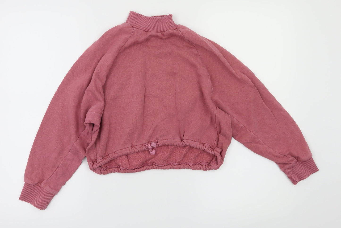 Next  Girls Pink Houndstooth  Pullover Jumper Size 9 Years