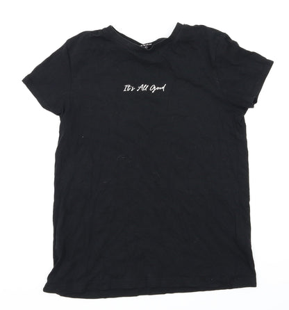 Primark Womens Black   Basic T-Shirt Size S