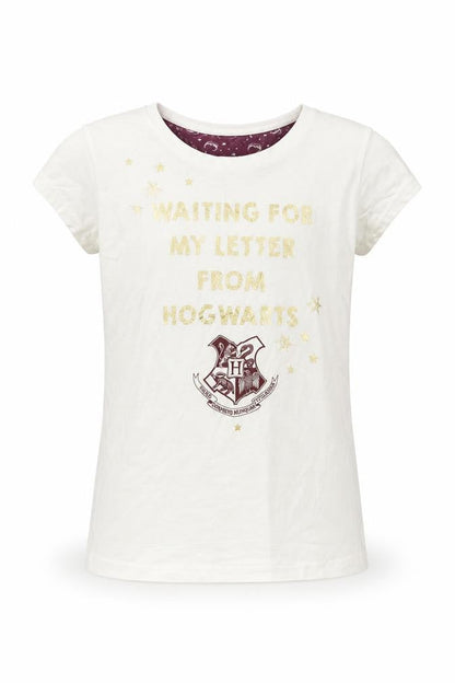Primark Girls White Animal Print  Basic T-Shirt Size S