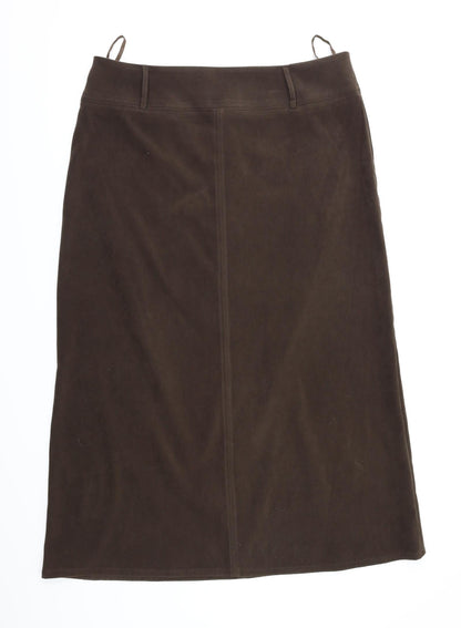 AMARANTO Womens Brown   A-Line Skirt Size 16
