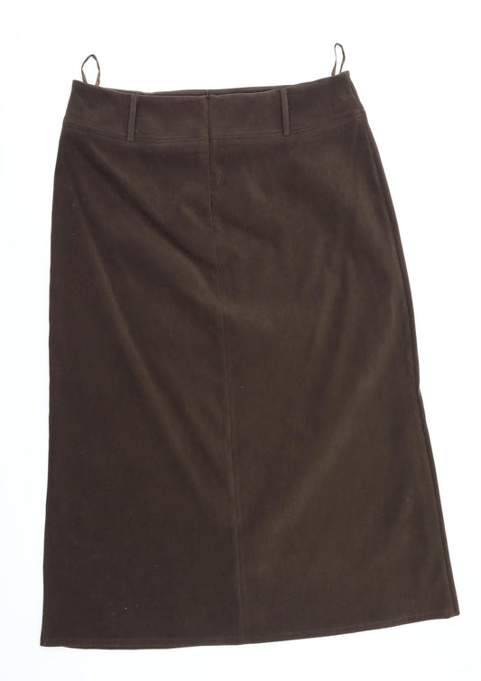 AMARANTO Womens Brown   A-Line Skirt Size 16