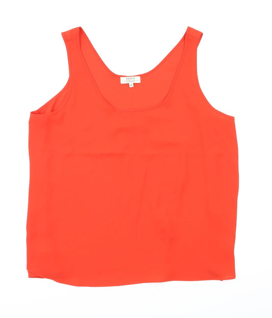 Womens UK Size 14 Payapa Red Basic Blouse