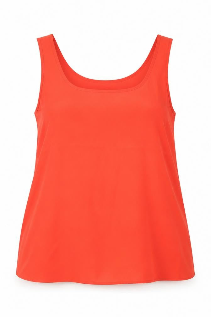 Womens UK Size 14 Payapa Red Basic Blouse