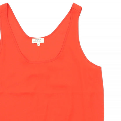 Womens UK Size 14 Payapa Red Basic Blouse