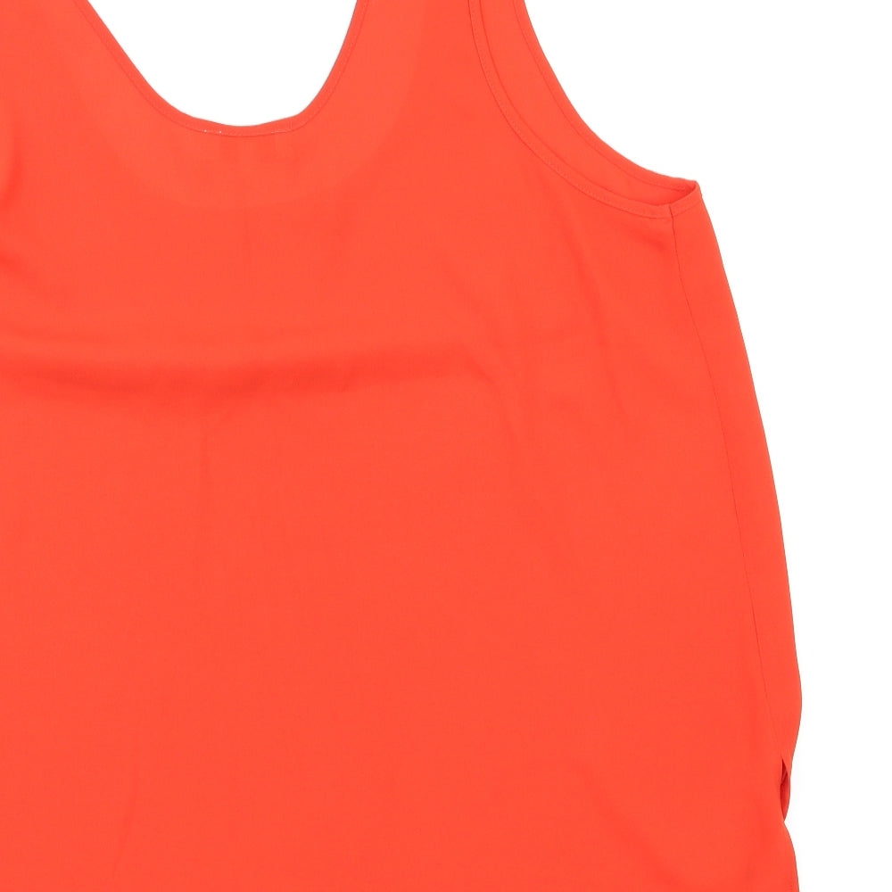 Womens UK Size 14 Payapa Red Basic Blouse