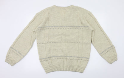 BHS Mens Beige   Pullover Jumper Size M