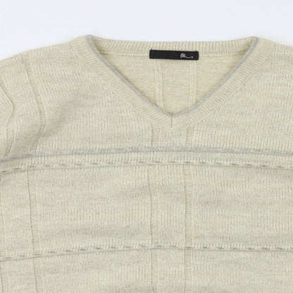 BHS Mens Beige   Pullover Jumper Size M
