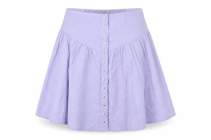 Three People  Womens Purple Houndstooth  Flare Skirt Size L