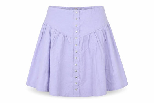 Three People  Womens Purple Houndstooth  Flare Skirt Size L