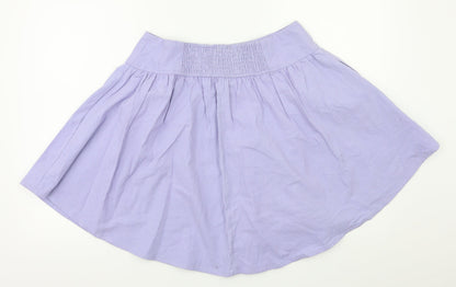 Three People  Womens Purple Houndstooth  Flare Skirt Size L