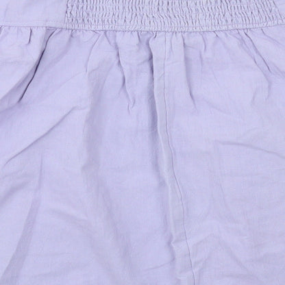 Three People  Womens Purple Houndstooth  Flare Skirt Size L