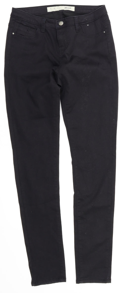 denim &co  Womens Black   Skinny Jeans Size 8 L32 in