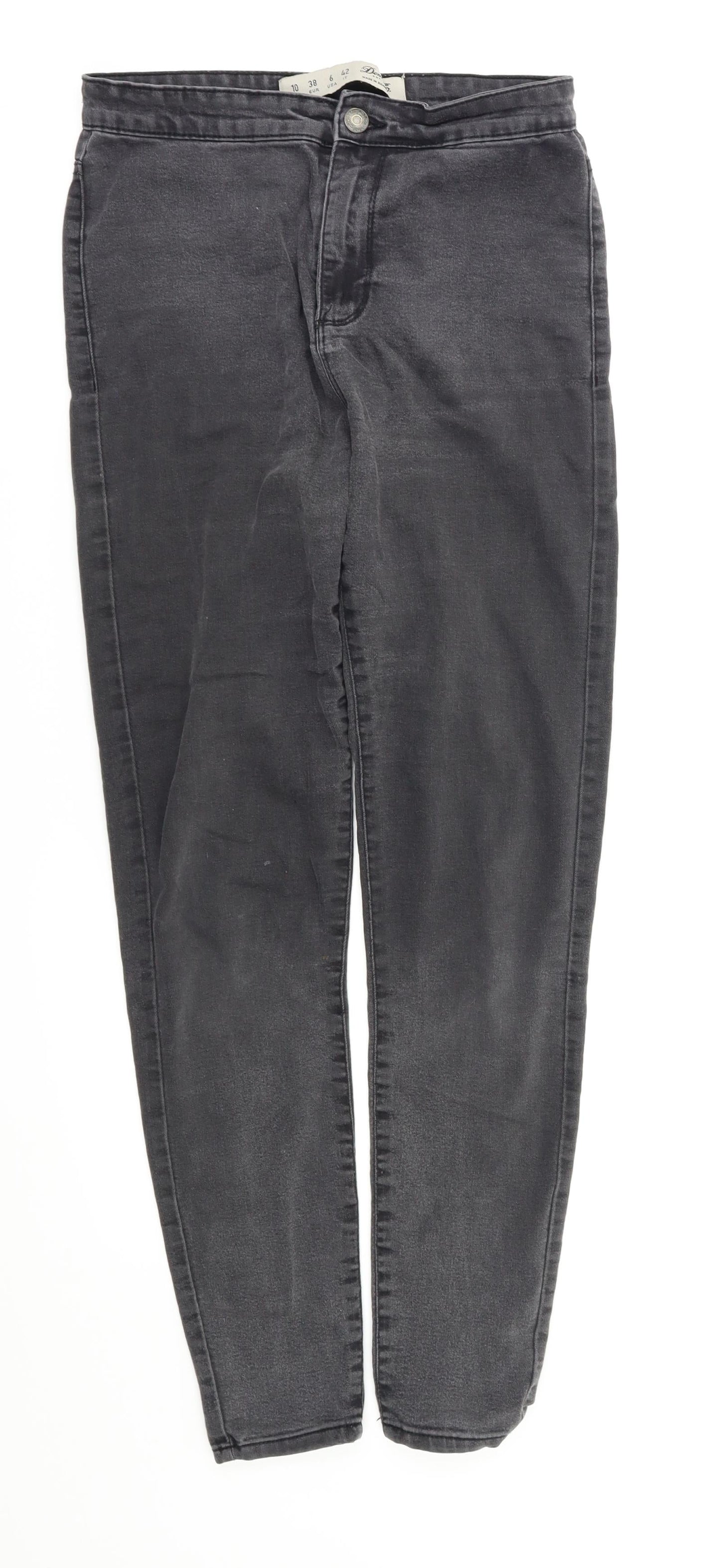 Denim&co Womens Black   Skinny Jeans Size 10 L28 in