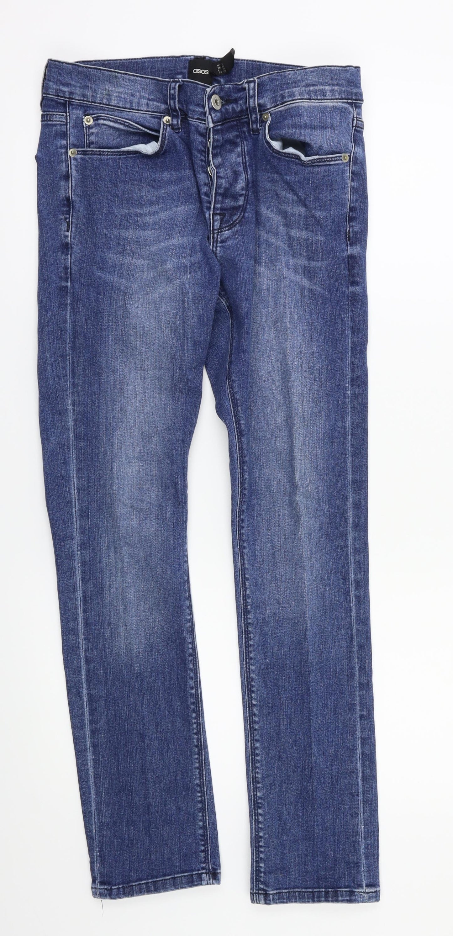 ASOS Womens Blue   Skinny Jeans Size 30 L28 in