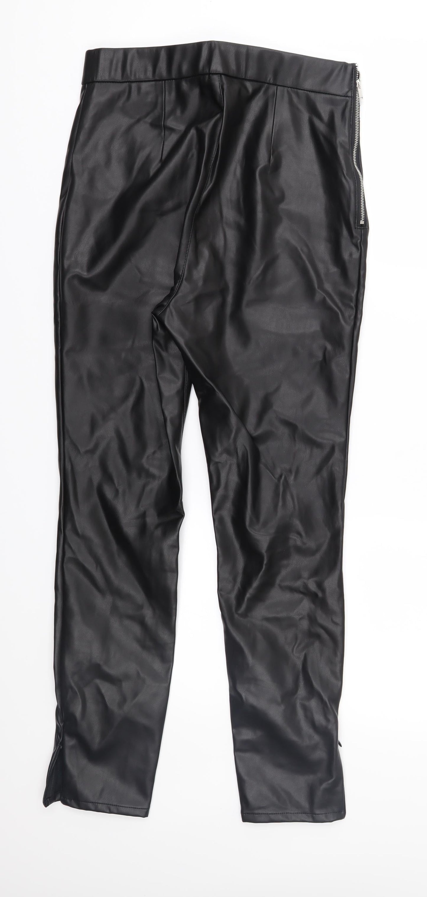 Rich & Royal Womens Black   Trousers  Size 10 L27 in