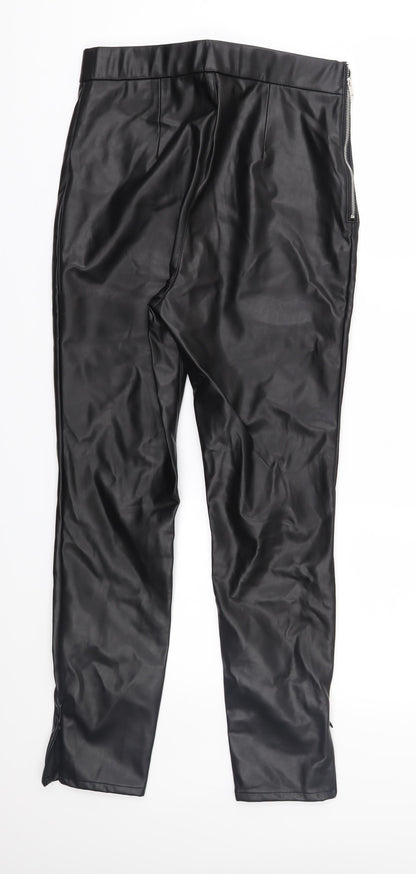 Rich & Royal Womens Black   Trousers  Size 10 L27 in