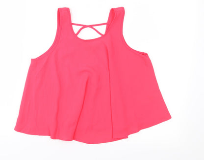 Primark Girls Pink   Basic Blouse Size 11-12 Years
