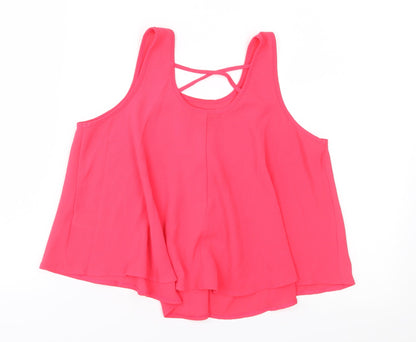 Primark Girls Pink   Basic Blouse Size 11-12 Years