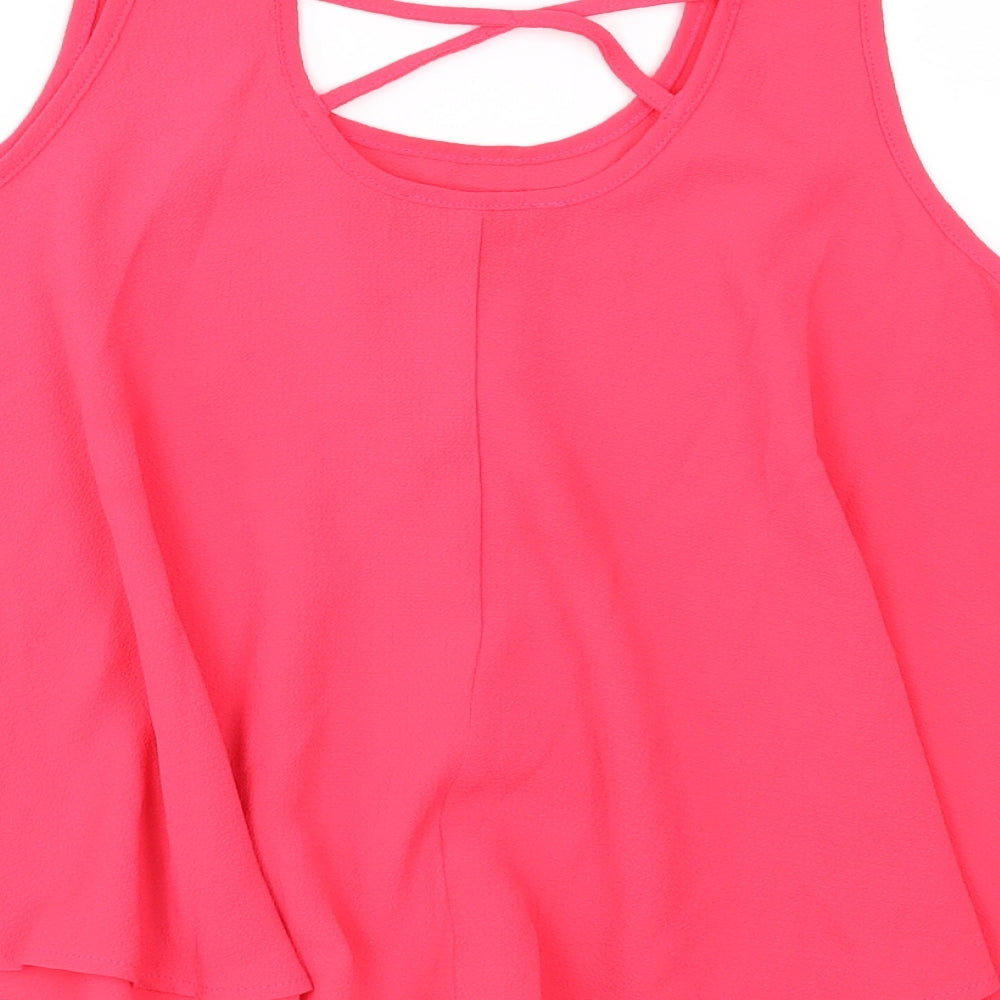 Primark Girls Pink   Basic Blouse Size 11-12 Years