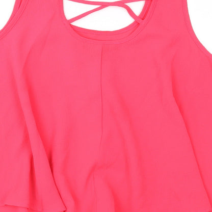 Primark Girls Pink   Basic Blouse Size 11-12 Years