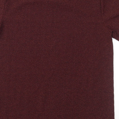 Womens UK Size 6 New Look Red Basic T-Shirt