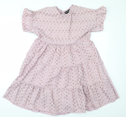 PRETTYLITTLETHING Womens Purple Geometric  Fit & Flare