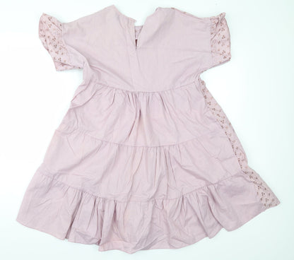 PRETTYLITTLETHING Womens Purple Geometric  Fit & Flare