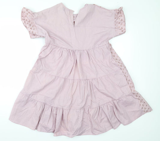 PRETTYLITTLETHING Womens Purple Geometric  Fit & Flare