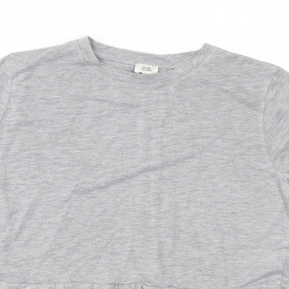River Island Womens Grey  Jersey Basic T-Shirt Size 8