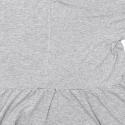 River Island Womens Grey  Jersey Basic T-Shirt Size 8