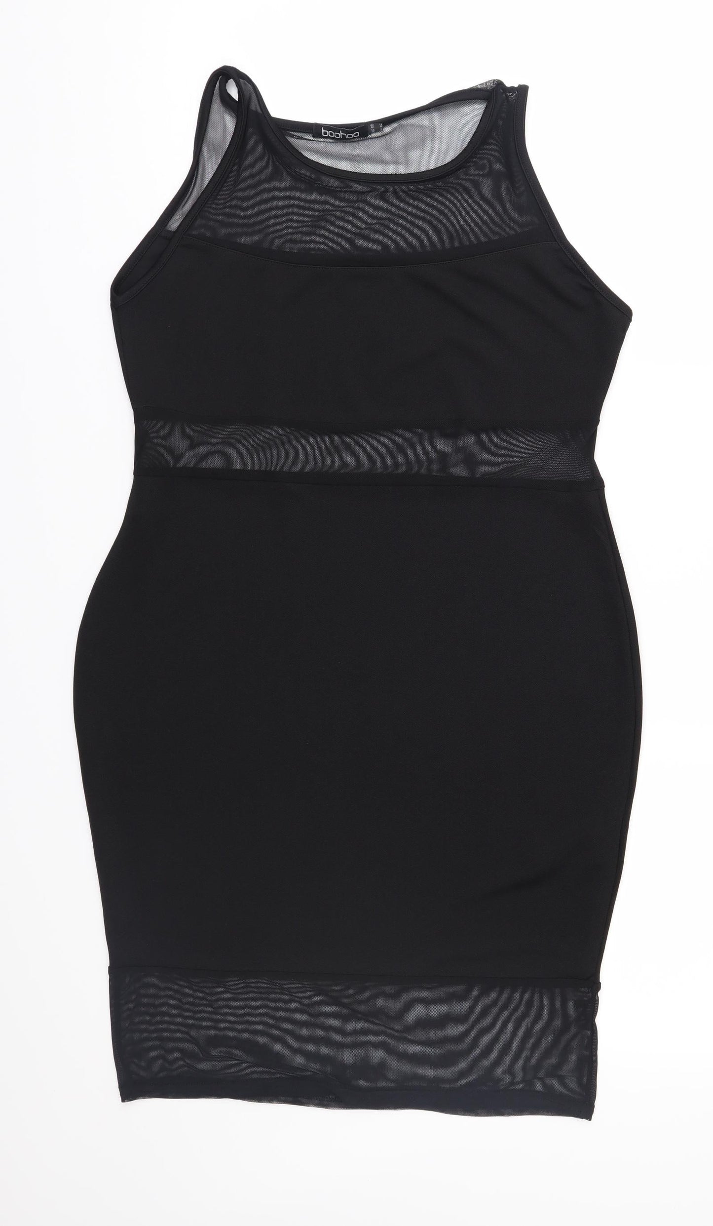 Boohoo Womens Black   Sheath  Size 14