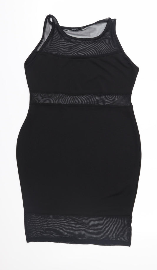 Boohoo Womens Black   Sheath  Size 14