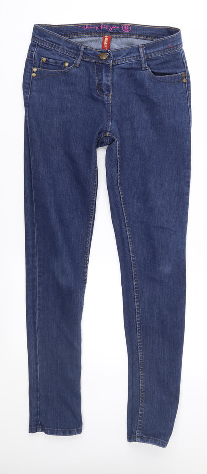 Denim & Co. Womens Blue  Denim Skinny Jeans Size 10 L32 in