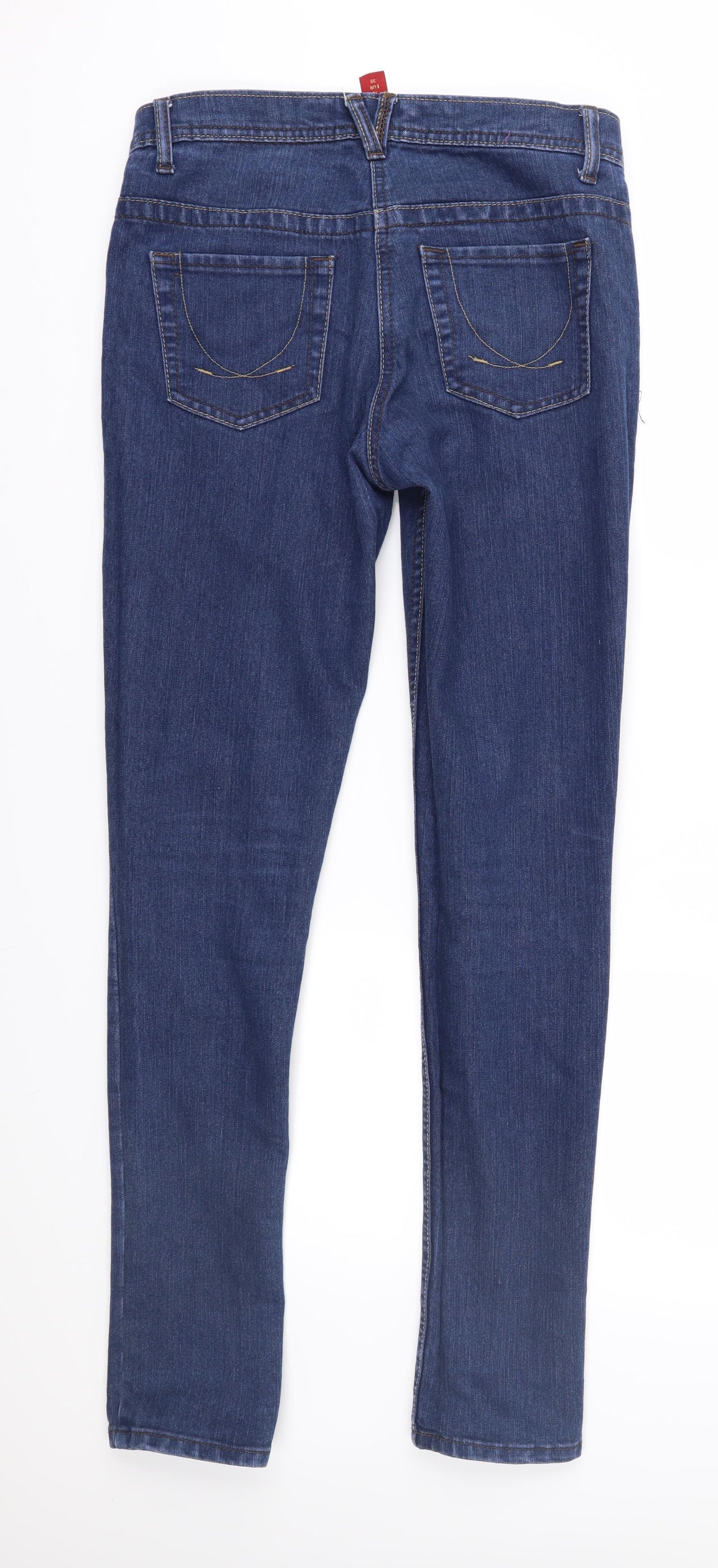 Denim & Co. Womens Blue  Denim Skinny Jeans Size 10 L32 in