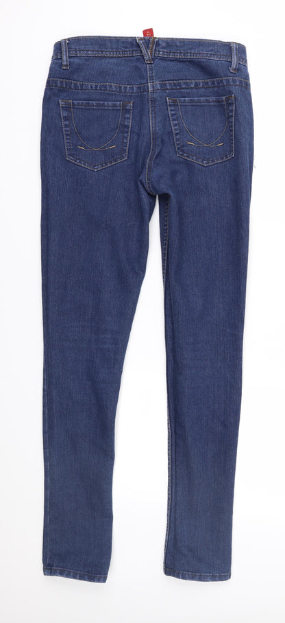 Denim & Co. Womens Blue  Denim Skinny Jeans Size 10 L32 in